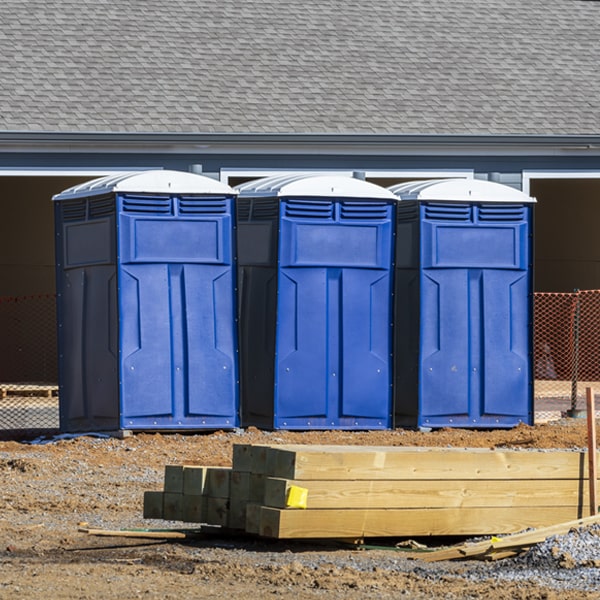 how often are the porta potties cleaned and serviced during a rental period in Haywood City Missouri